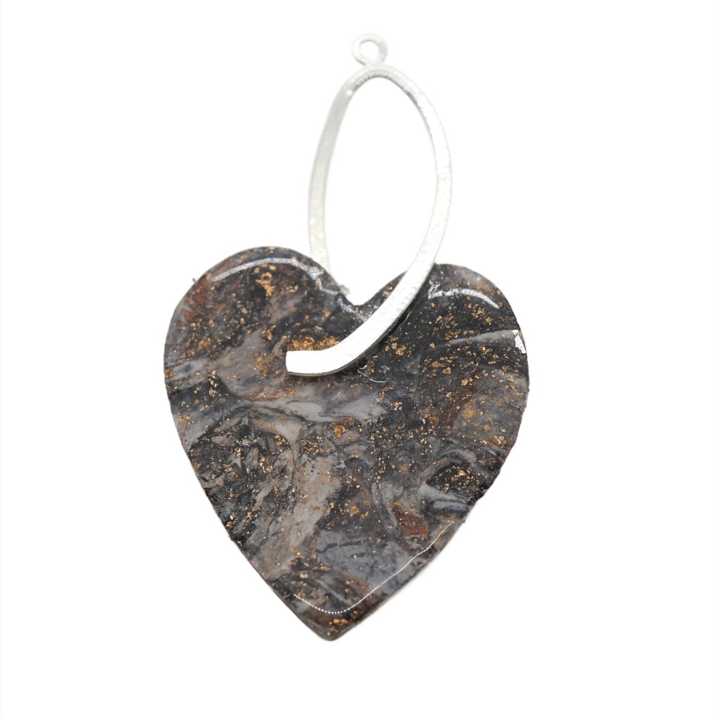 Stone Heart Pendant 15$